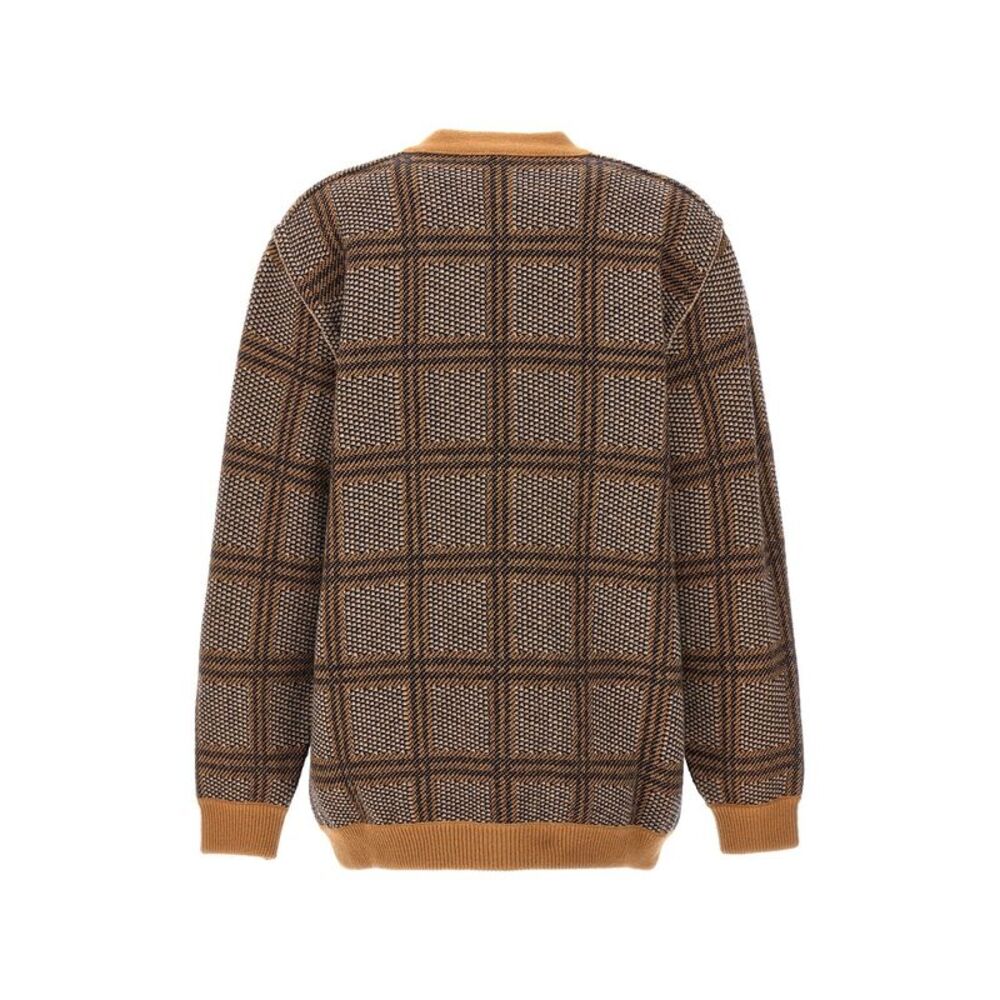 Gucci Women Check And 'Gg' Reversible Cardigan - Picture 3 of 6